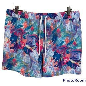 Reel Legends Tropical Party Hybrid Adventure Shorts Size Large